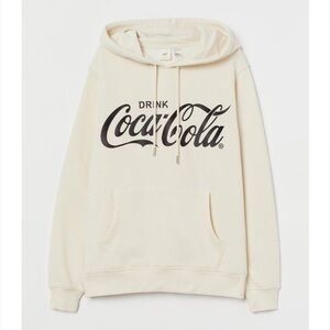 NWOT H&M Motif-Front Hoodie Drink Coca-Cola